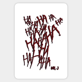 Laughter Red Design Sticker